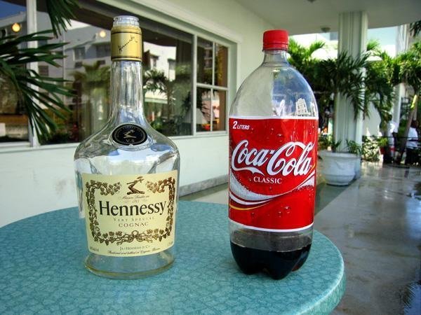 Hennessy and Cherry Coke